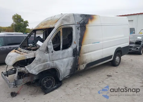 2023 Ram Promaster 3500 Cargo Van High Roof 159 Wb Ext из США, поврежденный, VIN 3C6MRVJG3PE539771